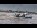 Fishing Boat Galatea ll, Coming in ,over the Greymouth Bar 24 06 2016  By BJHunter, Landscape Artist