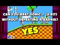 Can You Beat Sonic the Hedgehog (8-Bit) WITHOUT Defeating a Badnik?