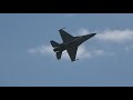 【That's so cool!!】U.S.AIR FORCE F-16 Fighting Falcon demonstration flight in MATUSHIMA JAPAN