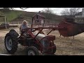 My 1948 Ford 8N moving dirt at Tracy's!