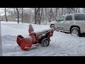 Snow blowing 1-13-2014, Gravely C8