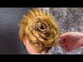 Easy Trending Advance Rose Bun Tutorial ✨ #hairstyle #rosebun #hairstyletutorial #tutorial #explore