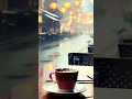 Rainy Jazz Cafe - Slow Jazz Music in Coffee Shop Ambience for Work, Study and Relaxation☕☔ #shorts