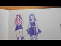 Sketch With Me | Drawing random People's outfits on Tiktok | Character Design practice