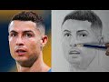 Realist drawing of Cristiano Ronaldo Al Nassr step by step - How to draw Cristiano Ronaldo #draw