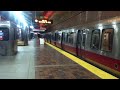 MBTA Red Line 1800 series Train departs Alewife Headed to Ashmont