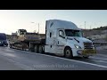 Truck Drivers as seen in the hot Mojave desert of Arizona, Truck Spotting USA