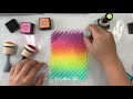 Rainbow Stripes / Ink Blending / Tape Peel / Oddly Satisfying / Relaxing Arts and Crafts