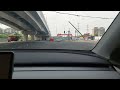 Driving Tesla Model Y in Shanghai