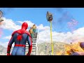 GTA 5 Water Ragdolls Rainbow Spiderman Jumps/Fails (Euphoria Physics | Funny Moments)