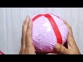 How to make football with balloons at home/DIY Football /homemade football /football making at home