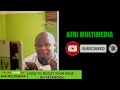 HOW TO BOOST YOUR FACEBOOK PAGE EFFECTIVELY IN 2022 TUTORIAL .#AFRIFILMS #learning #nigeria