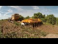 Gradeando juquira com trator de esteira komatsu d 60e