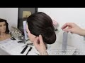 New Simple Bridal Hairstyle For Long Hair. Easy Wedding Updo