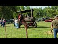 1913 Aultman Taylor steam tractor running a threshing machine