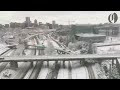 Portland’s historic snowfall as seen from the aerial tram