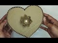 How to make a heart shaped box from cardboard | Cardboard box |  DIY gift box