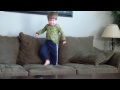 two year old boy dancing to electronica music. Very funny