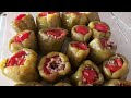 ÜZÜMLÜ FISTIKLI İSTANBUL DOLMASI/SARAY USÜLÜ ZEYTİNYAĞLI BİBER DOLMASI / TAM KIVAMINDA 👌💐😋🌿