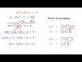 Solving Quadratic Equations by Factoring│Algebra