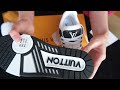 Louis Vuitton LV Trainer Monogram Denim White Black 1A9JGA Unboxing
