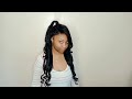 Half Up Half Down Hairstyles with a 32-Inch Body Wave Wig
