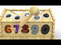 Learn Numbers with Wooden Hammer Toys and Surprise Eggs