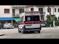 On target+partenza ambulanza Croce Rossa Italiana Venezia al Lido di Venezia!