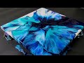 Hair Dryer Blowout Acrylic Pours with Blues!