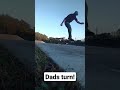 Dad's turn on the skateboard