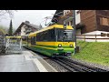 Switzerland's Most Beautiful Places on a Rainy Day 🇨🇭 Wengen, Lauterbrunnen. Walking in the Rain 4K