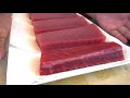 How To Process Tuna Block For Sushi: Part 1 | How To Make Sushi Series