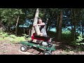 5 TON HARBOR FREIGHT ELECTRIC LOG  SPLITTER UNBOXED AND PUT TO WORK.