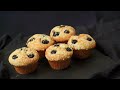 Easy to Make! Lava Blueberry Muffin┃Crispy and Soft