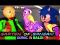 GARTEN OF BANBAN 1 vs SONIC & BALDI Roblox Minecraft Animation CHALLENGE! Ft Opila Bird Jumbo Josh