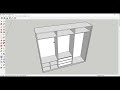 How to make Wardrobe in SketchUp