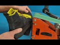 Ingenious method of repairing broken shoes