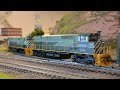 HO Scale BC Rail M420's Tackle Long Train with Midtrain Helpers