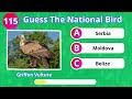 Guess the symbolic birds of 190 countries
