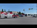 Kitchener Fire Department Car 123 & Rescue 12 Responding