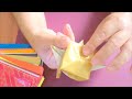 Como fazer dobraduras, CAIXA DE PAPEL, Origami