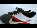 How to repair the heel lining of a soccer shoe - Nike CTR360 Libretto II TF