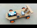 How to make a cardboard car without pulley .