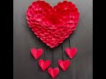 Paper heart wall hanging / Beautiful paper wall hanging / Home Decoration Ideas / DIY Wallhanging