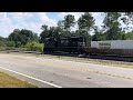 NS #281 and NS #321 front to back on the main to Jacksonville.