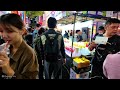 Myeongdong, Autumn ambience of this place and various Night Market Foods •[4k] Seoul, Korea