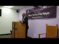 ELDER WILLIE ANDERSON DELIVERS PART 2 OF THE ASSIGNMENT