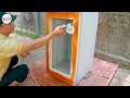 Unbelievable! My father turns old broken fridge into awesome aquarium