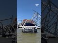 An up-close look at Baltimore Key Bridge collapse wreckage with US Coast Guard