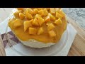No-Bake Mango Cheesecake | Easy cheesecake Recipe (No Gelatin, No Agar-Agar)
